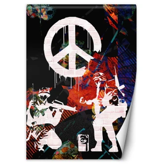 Fototapete, Banksy Graffiti Krieg Frieden 