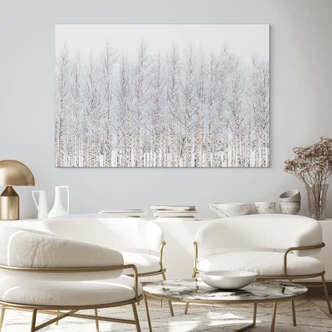 Wanddecoratie berkenbos in winter - EMELIEmaria - Alu-Dibond 