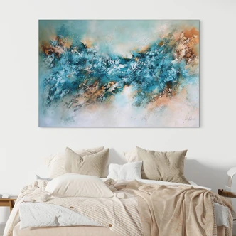 Muurschildering Abstracte ijscompositie - Alu-Dibond - Fedrau 