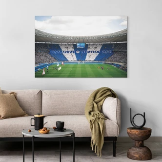 Tableaux Hertha BSC - Chorégraphie bleue et blanche au stade olympique - Alu-Dibond 