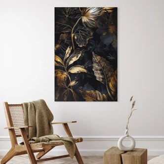 Wanddecoratie Planten in de nacht - Jaszke - Alu-Dibond 