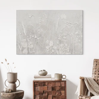 Wanddecoratie in wit in modern ontwerp - Ms Tiff - Alu-Dibond Wanddecoratie in wit in modern ontwerp - Ms Tiff - Alu-Dibond