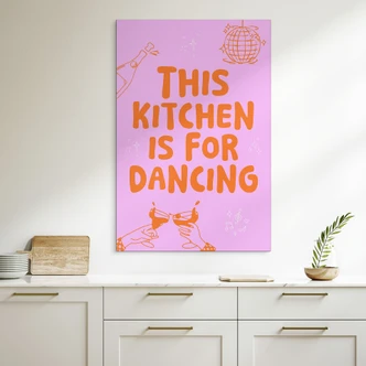 Wandbild This kitchen is for dancing - Ohkimiko - Alu-Dibond 