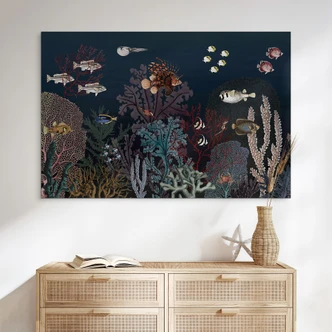 Wanddecoratie Sir Edward - Diep in de oceaan - Alu-Dibond 