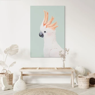 Wandbild Tierporträt Rosa Kakadu - Sisi & Seb - Alu-Dibond 