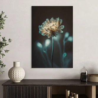 Wandbild Leuchtendes Blütenherz - Treechild - Alu-Dibond 