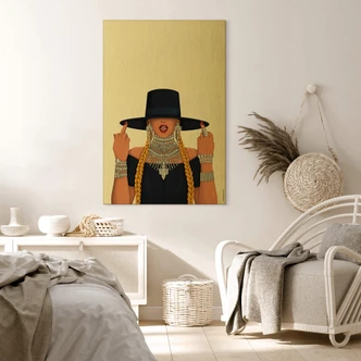 Dibond Schilderij met goud effect Tohmé - Formation 