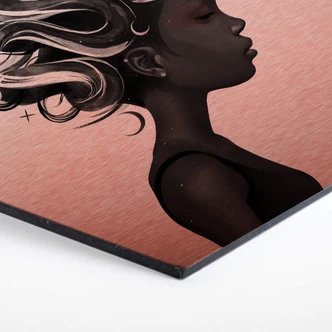 Hexagon - Alu-Dibond koper effect - Ireland - Hard to say 