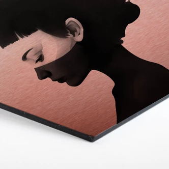 Hexagon Alu-Dibond Kopereffect Ireland - I am not Here 