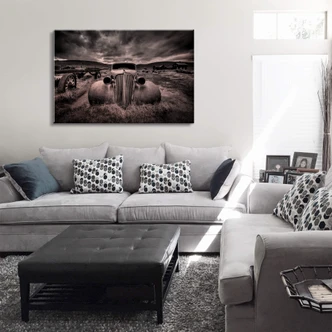 Dibond Schilderij met koper effect Schlipf - Too old to travel 