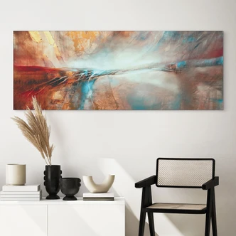 Wandbild Leuchtender Horizont am Wasser - Schmucker - Alu-Dibond Panorama Wandbild Leuchtender Horizont am Wasser - Schmucker - Alu-Dibond Panorama