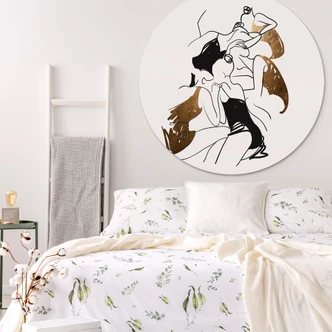 Wandcirkel Kubistika - Ballerina's 