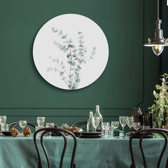 Wandcirkel Sisi & Seb - Eucalyptustak Wandcirkel Sisi & Seb - Eucalyptustak