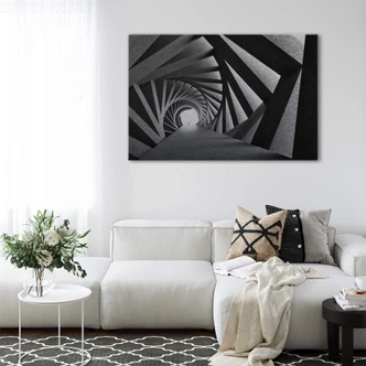 Dibond Schilderij met zilver effect Bunjamin - Rotation 