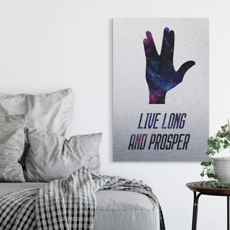 Alu-Dibond - Live long and prosper 
