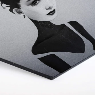 Hexagon - Alu-Dibond-Silbereffekt - Ireland - Oh Audrey 