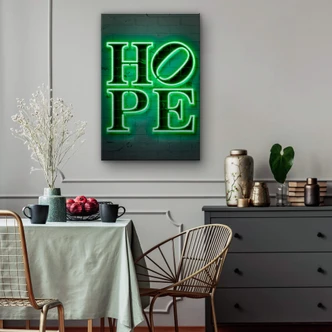 Dibond Schilderij met zilver effect Mielu - Hope 