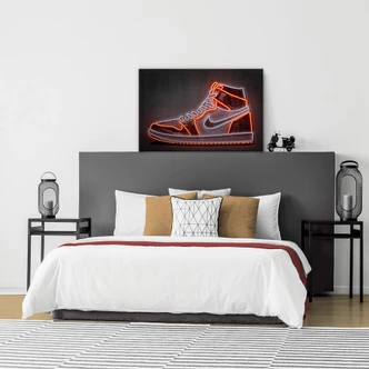 Alu-Dibond zilver effect Mielu - Sneaker 