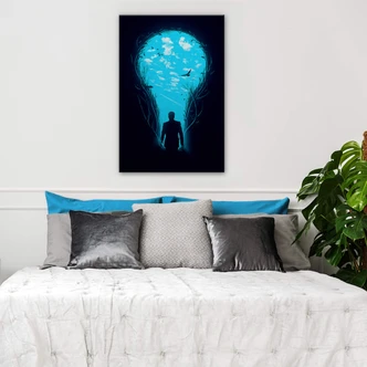 Dibond Schilderij met zilver effect  Nicebleed - Bright Side 