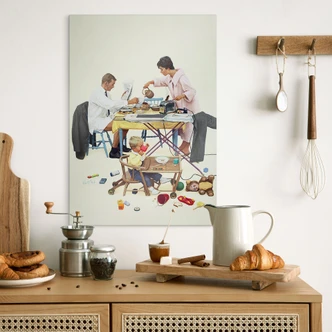 Wandbild Kurt Ard - Hier brennt was an... (1960) - Alu-Dibond Wandbild Kurt Ard - Hier brennt was an... (1960) - Alu-Dibond