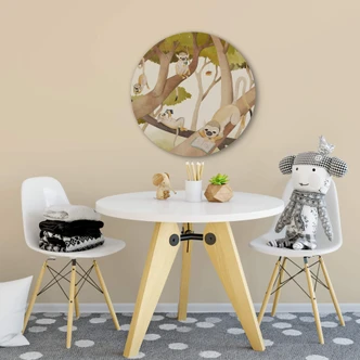 Wandcirkel Loske - Monkey Party 