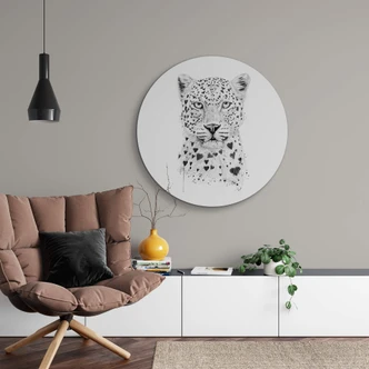 Wandcirkel Solti - Loving Leopard Wandcirkel Solti - Loving Leopard