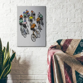 Alu-dibond zilver effect Sparshott - Peloton 