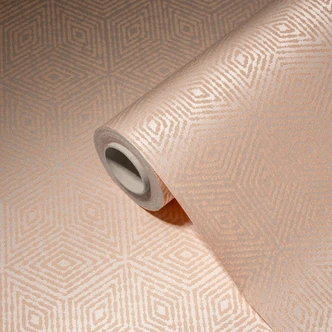 Architects Paper Di Seta Papier peint textile Papier peint géométrique - Rosé, Orange Architects Paper Di Seta Papier peint textile Papier peint géométrique - Rosé, Orange