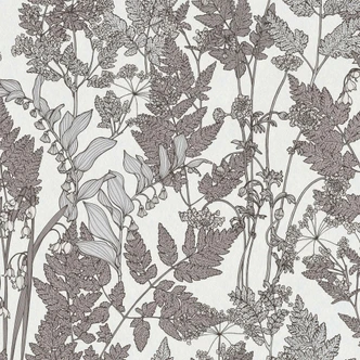 Architects Paper Vliestapete Floral Impression Blumentapete floral grau, weiß 