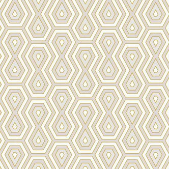 Architects Paper Jungle Chic - Papier peints rétro/vintage, or 