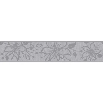 A.S. Création Bordüre Only Borders mit Blumen grau, weiß 