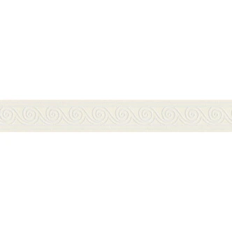 A.S. Création selbstklebende Bordüre Only Borders mit Wellen Muster metallic, weiß 