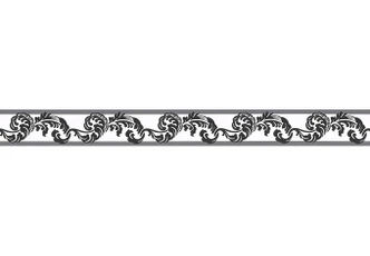 A.S. Création Bordüre Only Borders Borte mit Ornamenten barock selbstklebend schwarz, weiß 