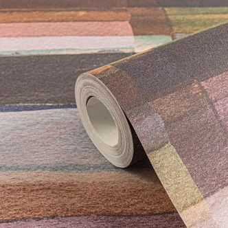 Carta da parati a quadretti effetto acquerello marrone verde - Campione di prodotto morbido e sfumato - Carta da parati in tessuto non tessuto moderno Carta da parati a quadretti effetto acquerello marrone verde - Campione di prodotto morbido e sfumato - Carta da parati in tessuto non tessuto moderno