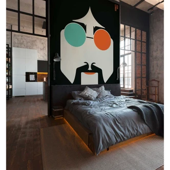 Livingwalls papier peint photo ARTist Lennon orange 
