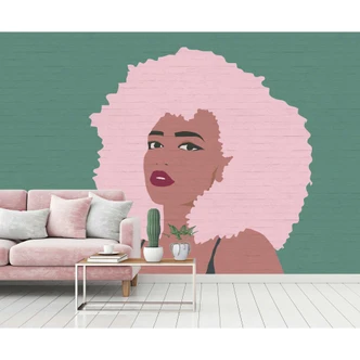 Livingwalls papier peint photo ARTist Whitney marron, vert 