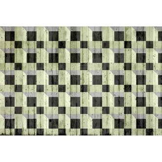 Architects Paper Papier peint photo Atelier 47 Squares D vert 