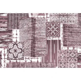Architects Paper Papier peint photo Atelier 47 Patchwork oriental taupe, violet 