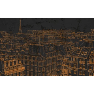 Architects Paper Papier peint photo Atelier 47 View of Paris noir 