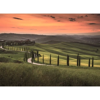 non-woven wallpaper Designwalls in green and orange Tuscany Tuscany landscape non-woven wallpaper Designwalls in green and orange Tuscany Tuscany landscape