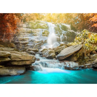 Livingwalls Fototapete Designwalls Waterfall Wasserfall 