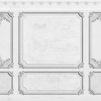 Architecture WallPaneling2 wallpaper in grey white - non-woven wallpaper Designwalls 2 - 2.55 x 3.5 m 