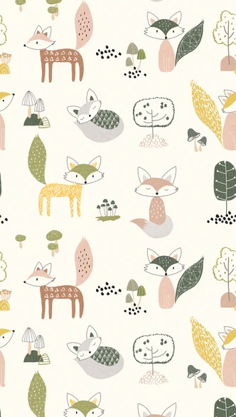 Carta da parati per cameretta color crema - Carta da parati in tessuto non tessuto per bambini Livingwalls - opaca e liscia 