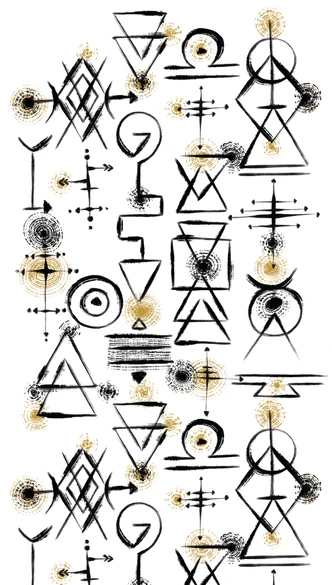 ethno wallpaper white black - non-woven wallpaper art Livingwalls - matt and smooth ethno wallpaper white black - non-woven wallpaper art Livingwalls - matt and smooth