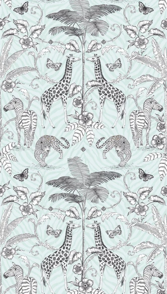 animal wallpaper black white - non-woven wallpaper insects & animals Livingwalls - matt and smooth 