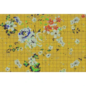 Livingwalls Fototapete Walls by Patel 2 flower plaid 1 