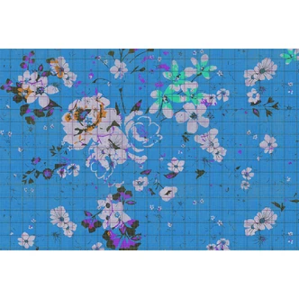 Livingwalls Fototapete Walls by Patel 2 flower plaid 3 