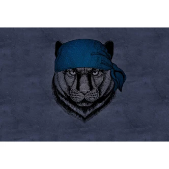 Livingwalls Fototapet Väggar av Patel Panther 1 