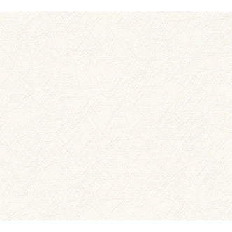 A.S. Création overschilderbaar vliesbehang Meisterputz 15m. Rol 