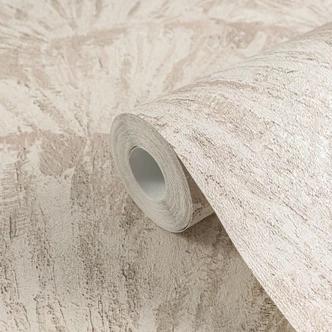 Structuurbehang in waaierlook crème beige - Vliesbehang met reliëfpatroon Structuurbehang in waaierlook crème beige - Vliesbehang met reliëfpatroon